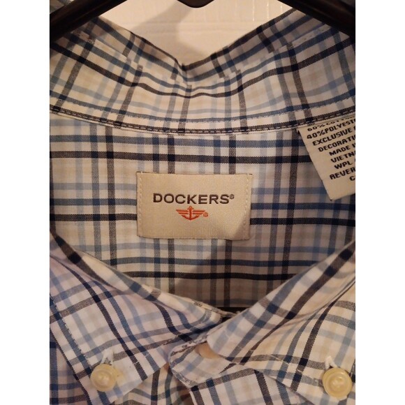 Men's Long Sleeve Dockers Button-Up Shirt L - Picture 2 of 4